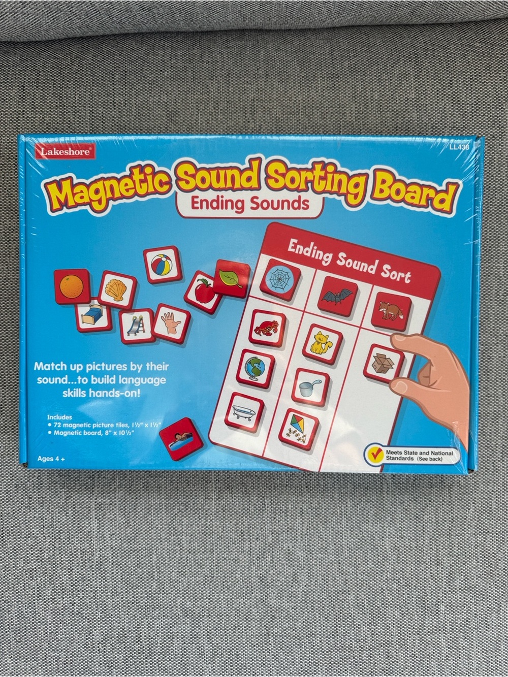 Lakeshore Ending Sounds Magnetic Sorting Board for phonemic awareness NEW in Box